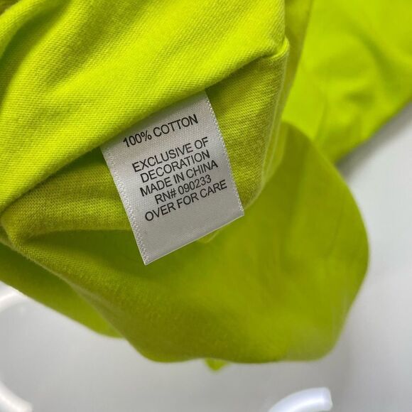 Russell ASAP Worldwide T-shirt Men Medium Neon Short Sleeve - Picture 6 of 7